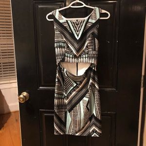Black & Turquoise Dress